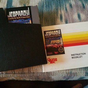 Vintage Jeopardy NES Nintendo Game and Instruction Booklet with case Authentic